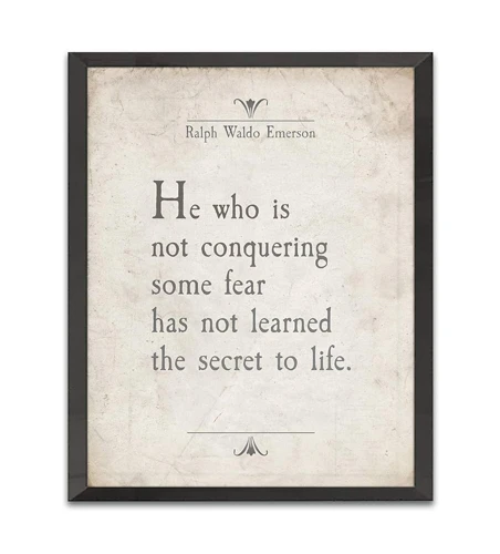 3. Spruch: 'Die Größte Angst, Die Wir Haben, Ist Die Angst Vor Uns Selbst.' - Ralph Waldo Emerson