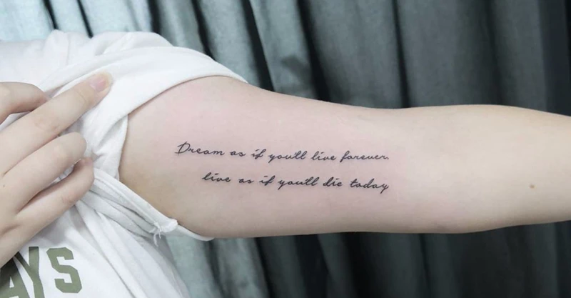 Pflege Deiner Tattoo Spruch Tätowierung